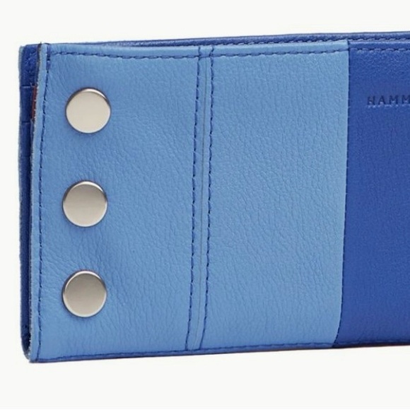 Hammitt North Wallet, Oasis Blue and Brushed Silver Hardware - Picture 5 of 6